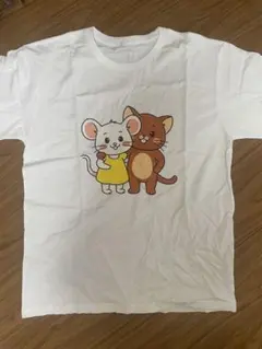 【M〜L】ロゴプリント 半袖Tシャツ ホワイト 綿100％ メンズ レディース