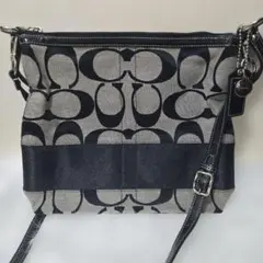 COACH ショルダーバッグ グレー ブラック