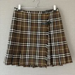 美品　バーバリーブルーレーベル　巻きスカート　プリーツ　ベルト　38