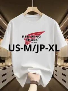 RED WING SHOES ホワイト Tシャツ US-M/JP-XL