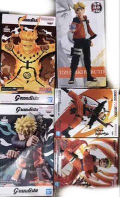 NARUTO ナルト ボルト　フィギュア　5点まとめ売り