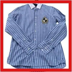 美品　トミーフィルガー　長袖シャツ　ボタンダウン　ストライプ　トップス　XS