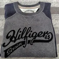 ◎HilfigerDenim◎薄手セーター◆グレー ◆サイズMトミーヒルフィガー