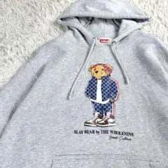 美品 thewholenine SLAY BEAR ホールナイン くま パーカー