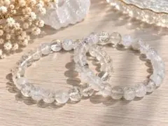 天然石 水晶 ブレスレット 2本セット　②