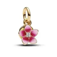 Pandora charm 花 ハイビスカス ゴールド チャーム パンドラ - メルカリ