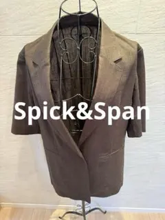 良品 今季 Spick&Span ライトドライクロスハーフスリーブジャケット