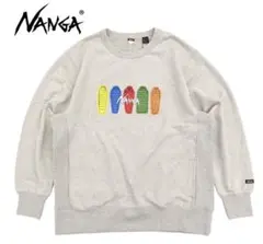 【美品】NANGAハイブリッドスウェットシャツスリーピングトレーナー
