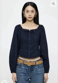 MOUSSY LACE TRIMMED CORSET ブラウスのサムネイル