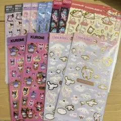 ダイソー　箔押しシール　シール　サンリオ　14点セット　②