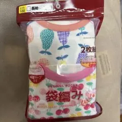 フルーツ柄長袖シャツ 2枚組 100