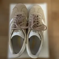 adidas GAZELLE 24.5センチ ピンクベージュ