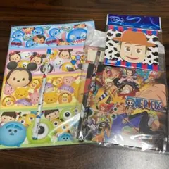 ディズニーツムツム ワンピース  トイストーリー ノート鉛筆セット