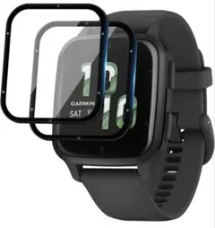 未使用⭐ GARMIN VENU SQ Music 2枚 ガラスフィルム