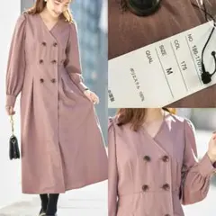 toccocloset トッコクローゼット　タック入りトレンチライクワンピース