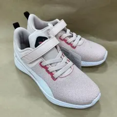 Puma ピンク メッシュスニーカー ベルクロ 21.0cm