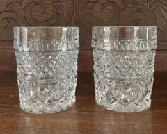 ボヘミア ロックグラス ペア クリスタル　グラス お酒　ボヘミアングラス