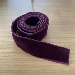 ベロアリボン 1m MOKUBA ダブルフェイスベッチンリボン パープル