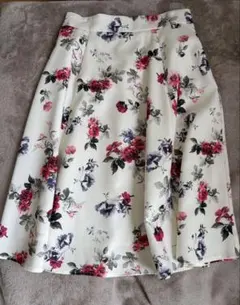 INGNI 花柄 スカート 白