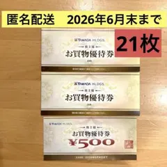 ヤマダ電機　10500円分　21枚セット　株主優待