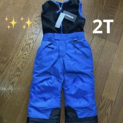 新品★TSLAスキーウェア ビブパンツ スポーツ 雪遊び 2T