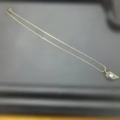 カレンシルバー ボタニカル花トップ ネックレス・チョーカー細身タイプ