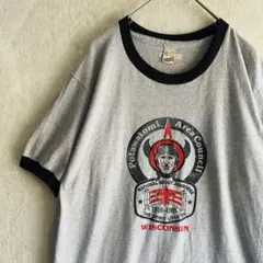 80s USA製 SCREEN STARS リンガーTシャツ ボーイスカウト