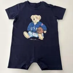 ラルフローレン　ロンパース　90サイズ　ネイビー