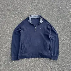 NAUTICA Half zip cotton knit 茄子紺 シティボーイのサムネイル