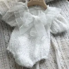 新品 monbebe / Camellia Suit アイボリー　S 50〜60