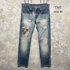 TMT ティーエムティー デニムパンツ パッチワーク ダメージデニムのサムネイル