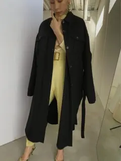 Ameri VINTAGE ECO WOOL LONG SHIRT COAT