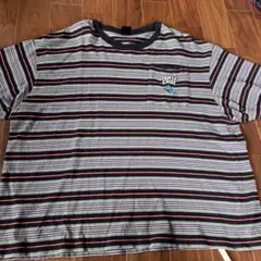 SANTA CRUZ ボーダー ポケットTシャツ Lサイズのサムネイル