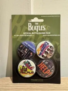 未開封 THE BEATLES バッジセット 4個入り 缶バッジ