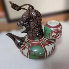 沖縄の胡差焼 徳利 盃 セット 縁起物