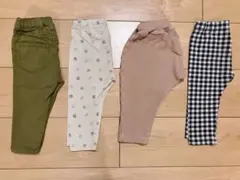 【値下げ】ズボン4着セット　80cm　ユニクロ　プティマイン　ブランシェス