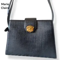 MarieClaire　マリクレール　ショルダーバッグ　ブラック　レザー　クロス