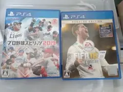 【PS4ソフトセット】プロ野球スピリッツ2019 & FIFA18