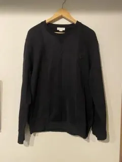 アレキサンダー マックイーン　スカル刺繍 ブラック クルーネック スウェット