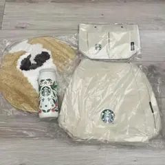新品 スタバ トートバッグ タンブラー 水筒 ポーチ