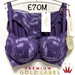 D65M ゴールドレーベル バイ トリンプ3060 ブラ＆ショーツPurple