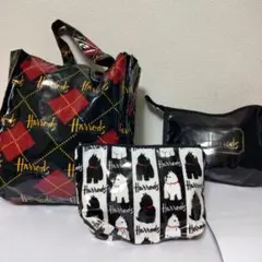 ハロッズ　バッグ三点セット