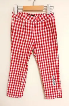 新品＊JENNI＊ジェニィ＊ギンガムチェック八分丈パンツ＊クロップドパンツ130