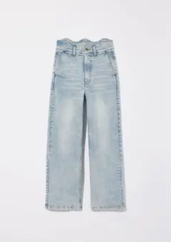 パンツ eaphi WAVE DESIGN HIGH WAIST DENIM short WAVE DESIGN HIGH WAIST DENIM