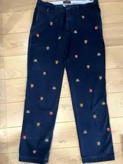POLO 限定 刺繍入り ネイビー チノパン