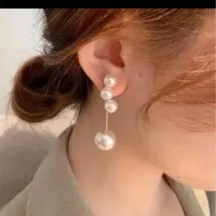 パールピアス パーティー　結婚式　二次会　フォーマル　大粒　インポート　0