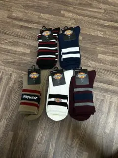 Dickies ストライプソックス 5足セット