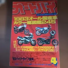 オートバイ 1983年4月号 国産車特集 即買いOK希少品の為値下げ無し