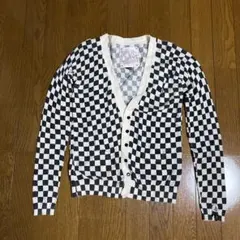 VOLCOM チェッカーフラッグ柄 カーディガン Mサイズのサムネイル