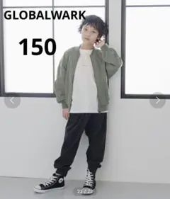 GLOBALWARK グローバルワーク　MA-1 カーキ　ブルゾン　撥水